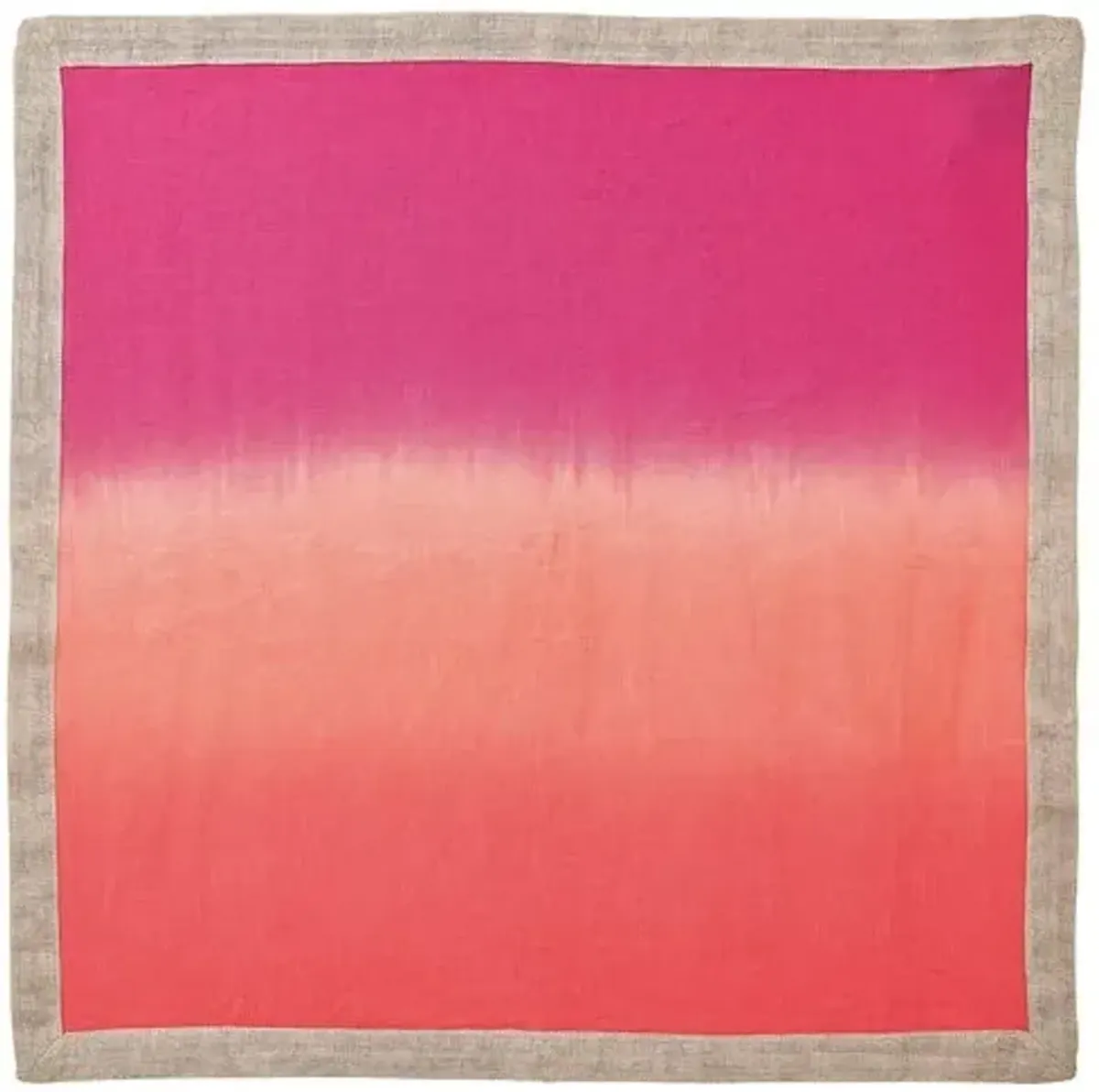 Set of 4 Dip Dye Napkins - Kim Seybert - Pink