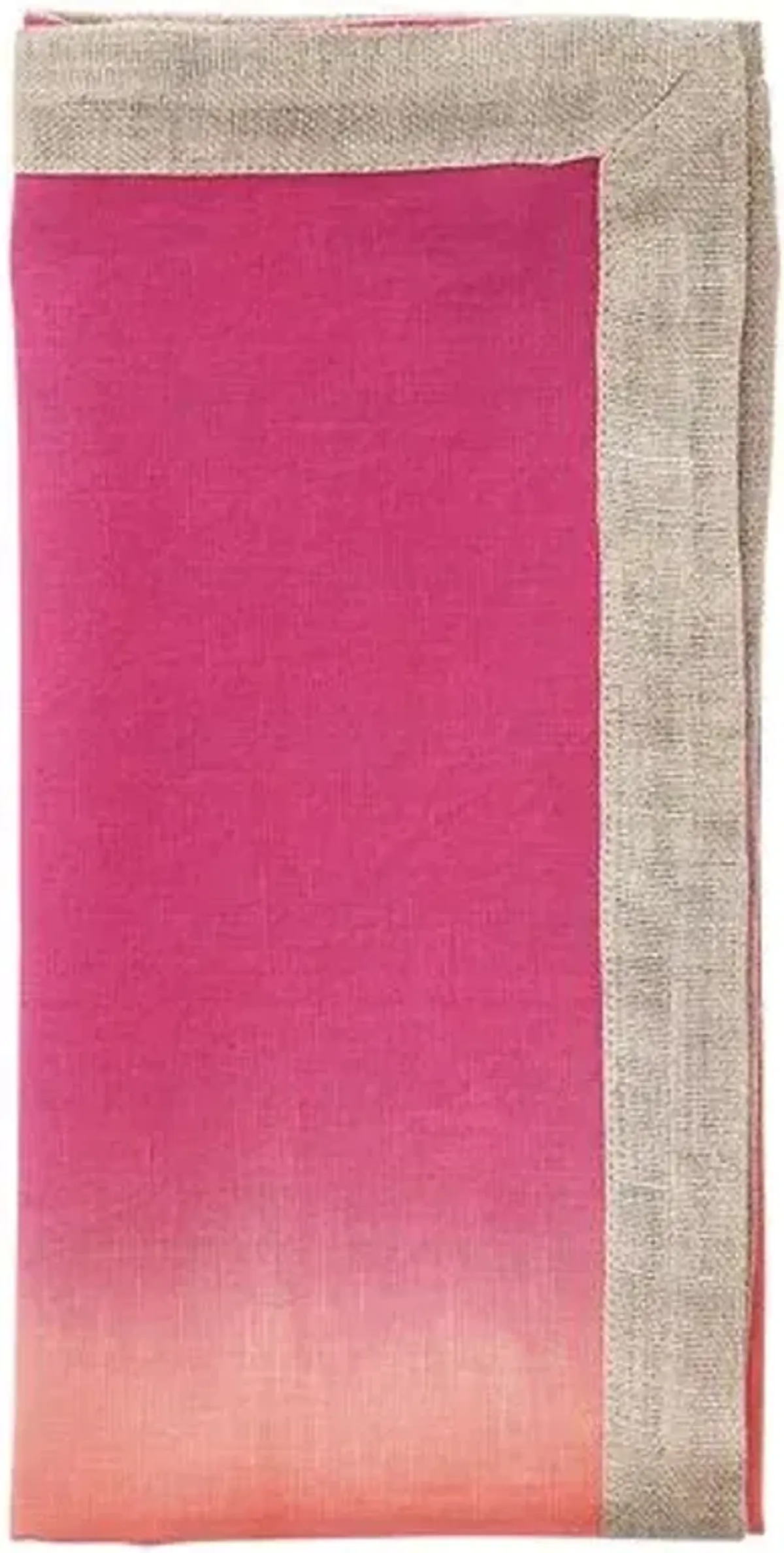 Set of 4 Dip Dye Napkins - Kim Seybert - Pink