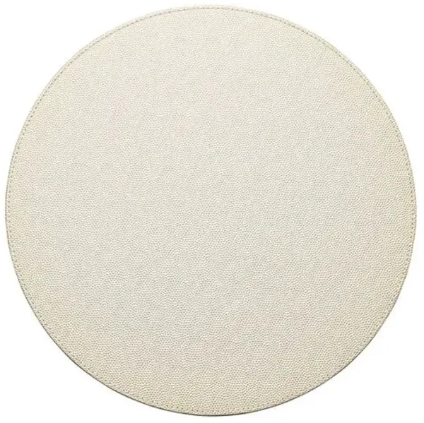 Set of 4 Shagreen Placemats - Kim Seybert - Ivory
