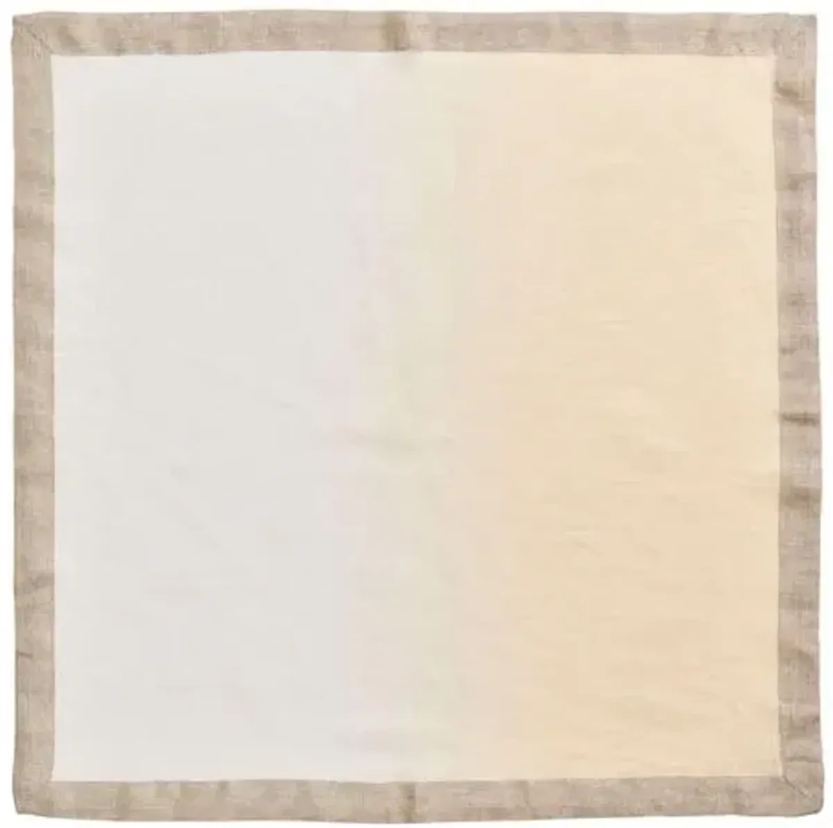 Set of 4 Dip Dye Napkins - Kim Seybert - Beige