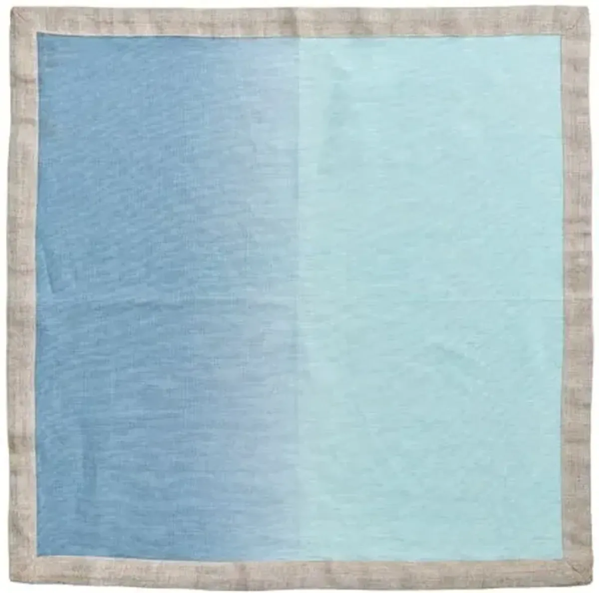 Set of 4 Dip Dye Napkins - Kim Seybert - Blue