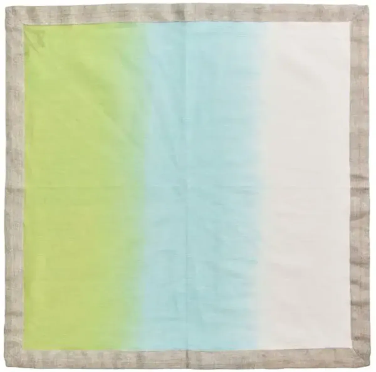 Set of 4 Dip Dye Napkins - Kim Seybert - Blue