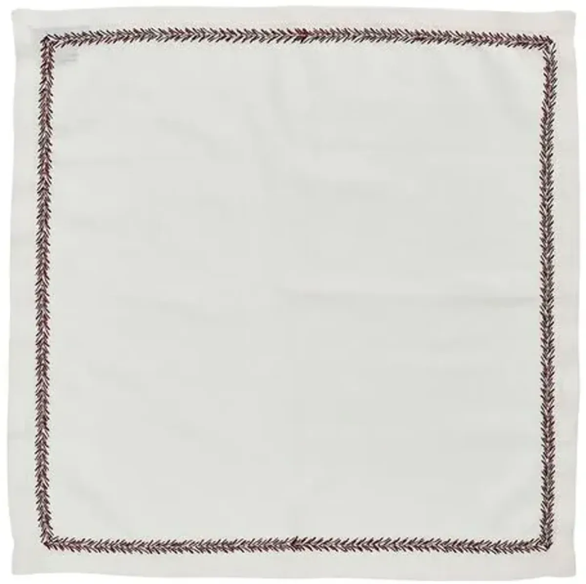 Set of 4 Jardin Napkins - Kim Seybert - Red