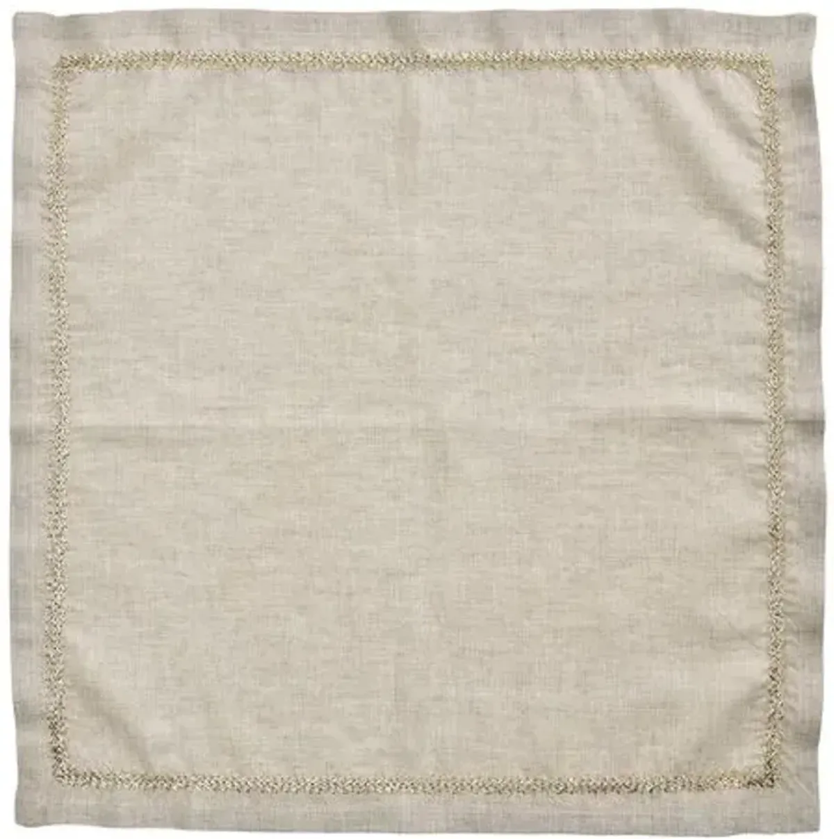 Set of 4 Jardin Napkins - Kim Seybert - Beige