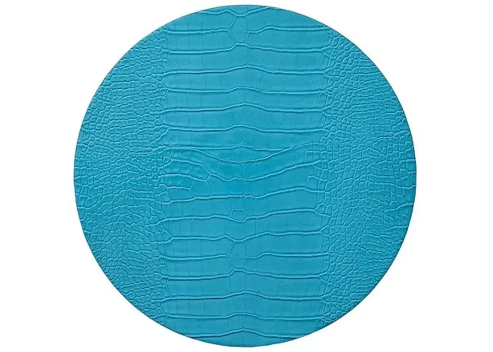 Set of 4 Croco Placemats - Kim Seybert - Blue