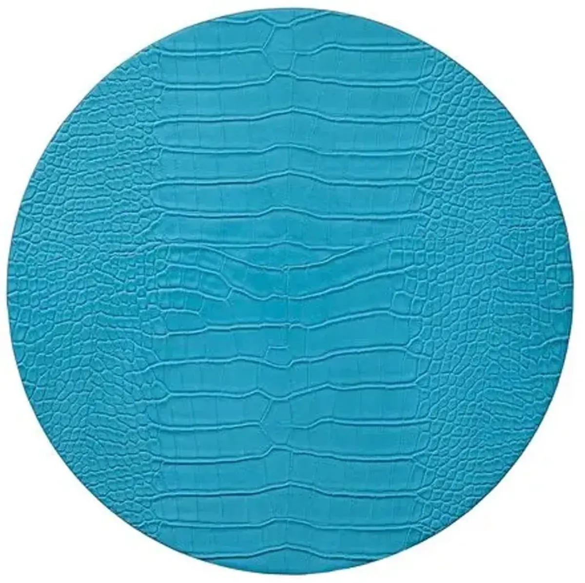 Set of 4 Croco Placemats - Kim Seybert - Blue