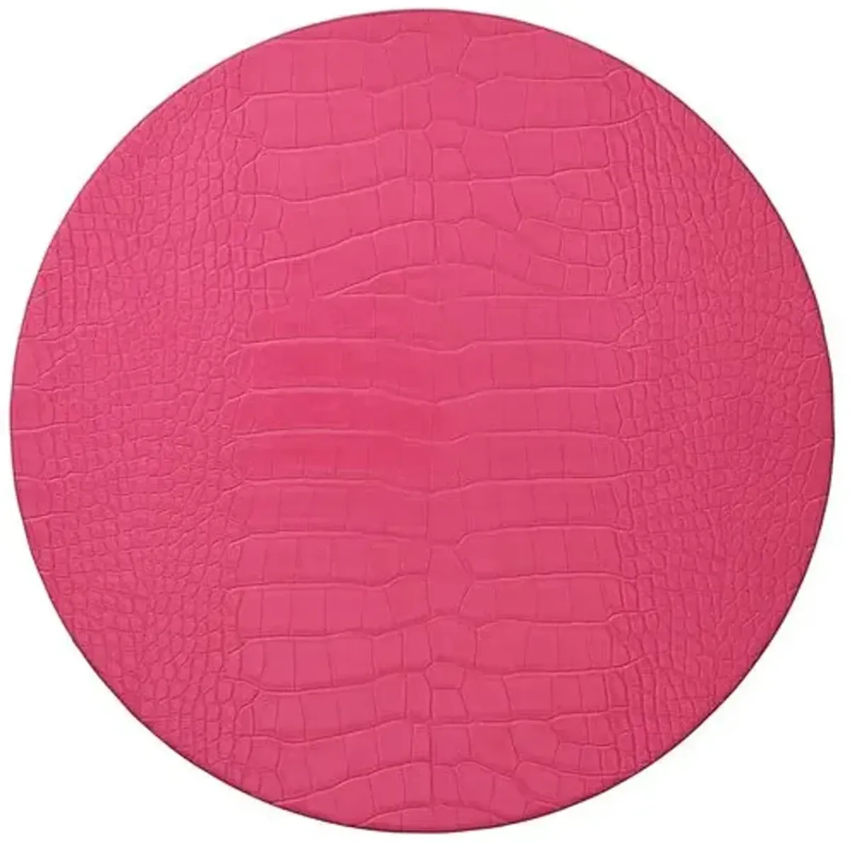 Set of 4 Croco Placemats - Kim Seybert - Pink