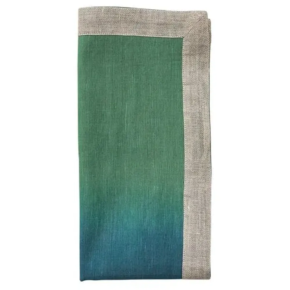 Set of 4 Dip Dye Napkins - Kim Seybert - Green