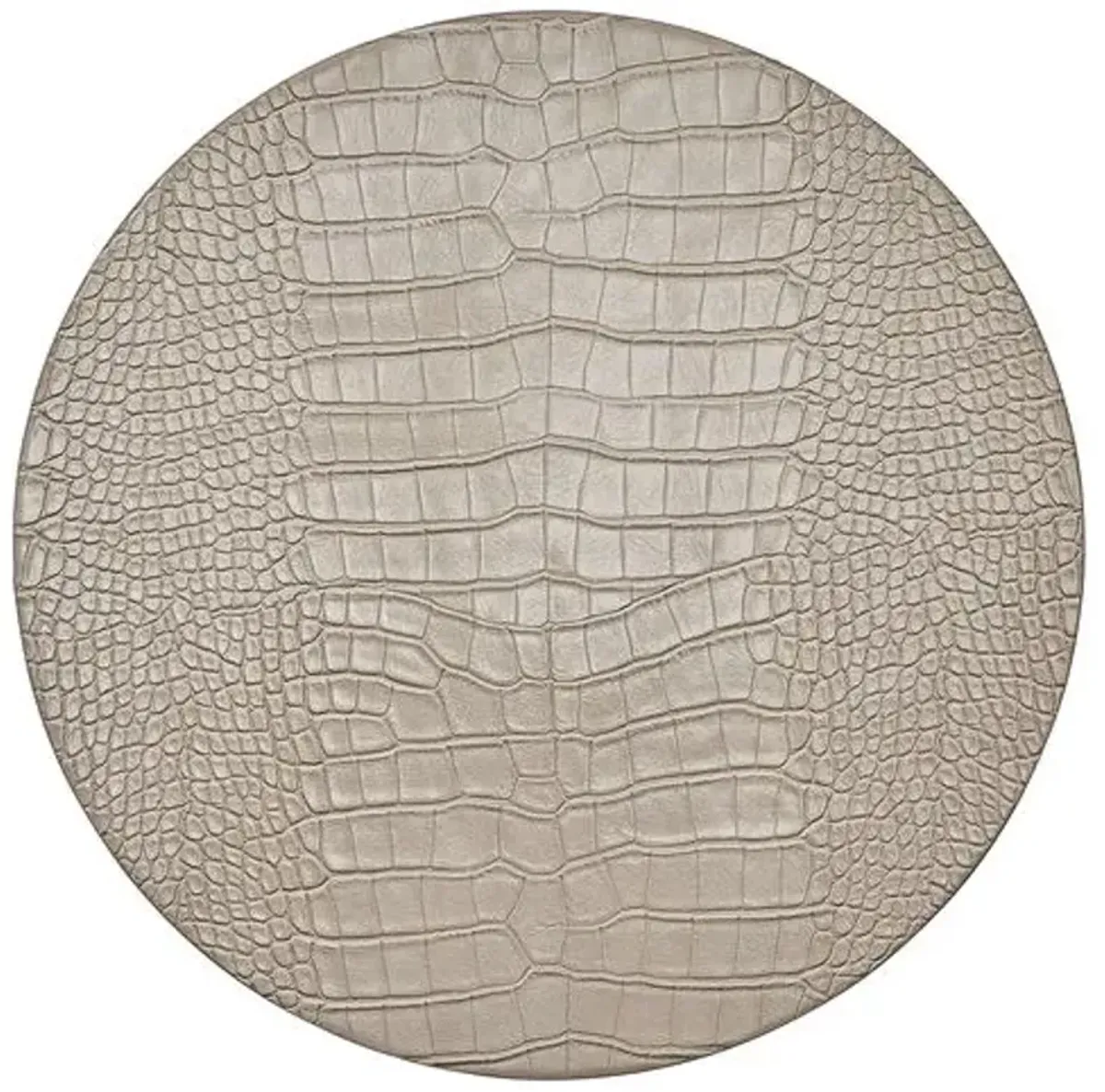 Set of 4 Croco Placemats - Kim Seybert - Beige