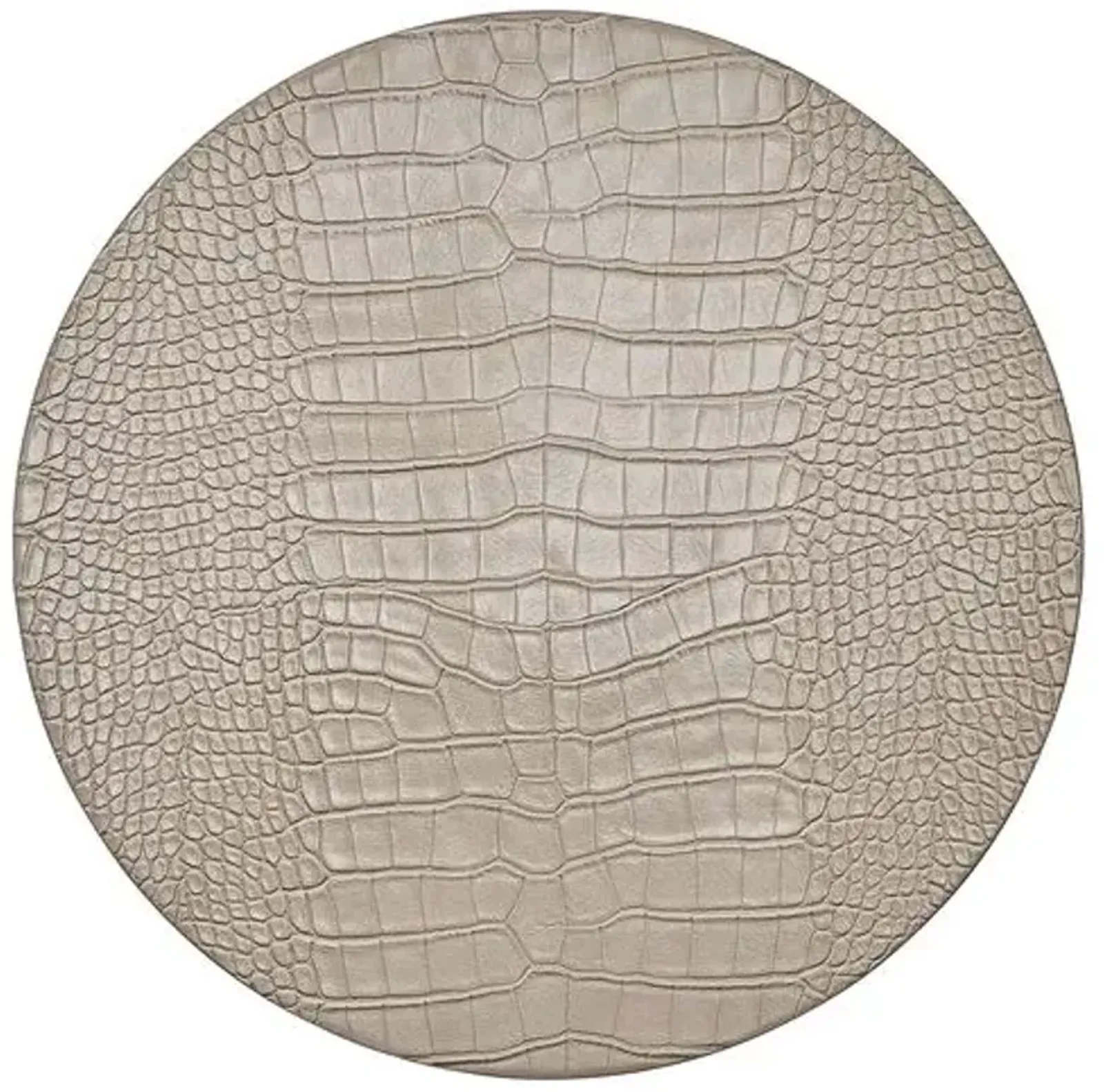 Set of 4 Croco Placemats - Kim Seybert - Beige