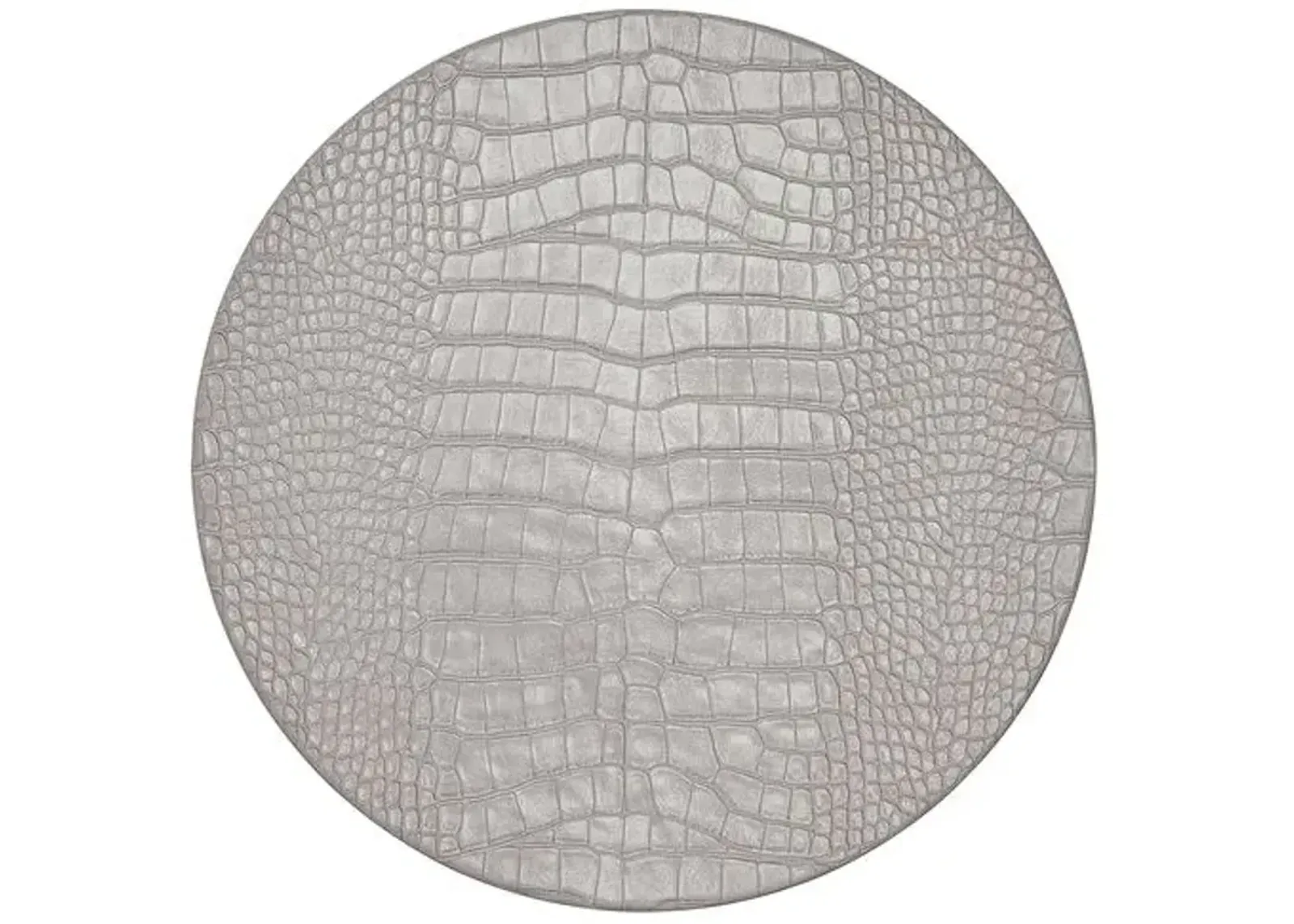 Set of 4 Croco Placemats - Kim Seybert - Gray