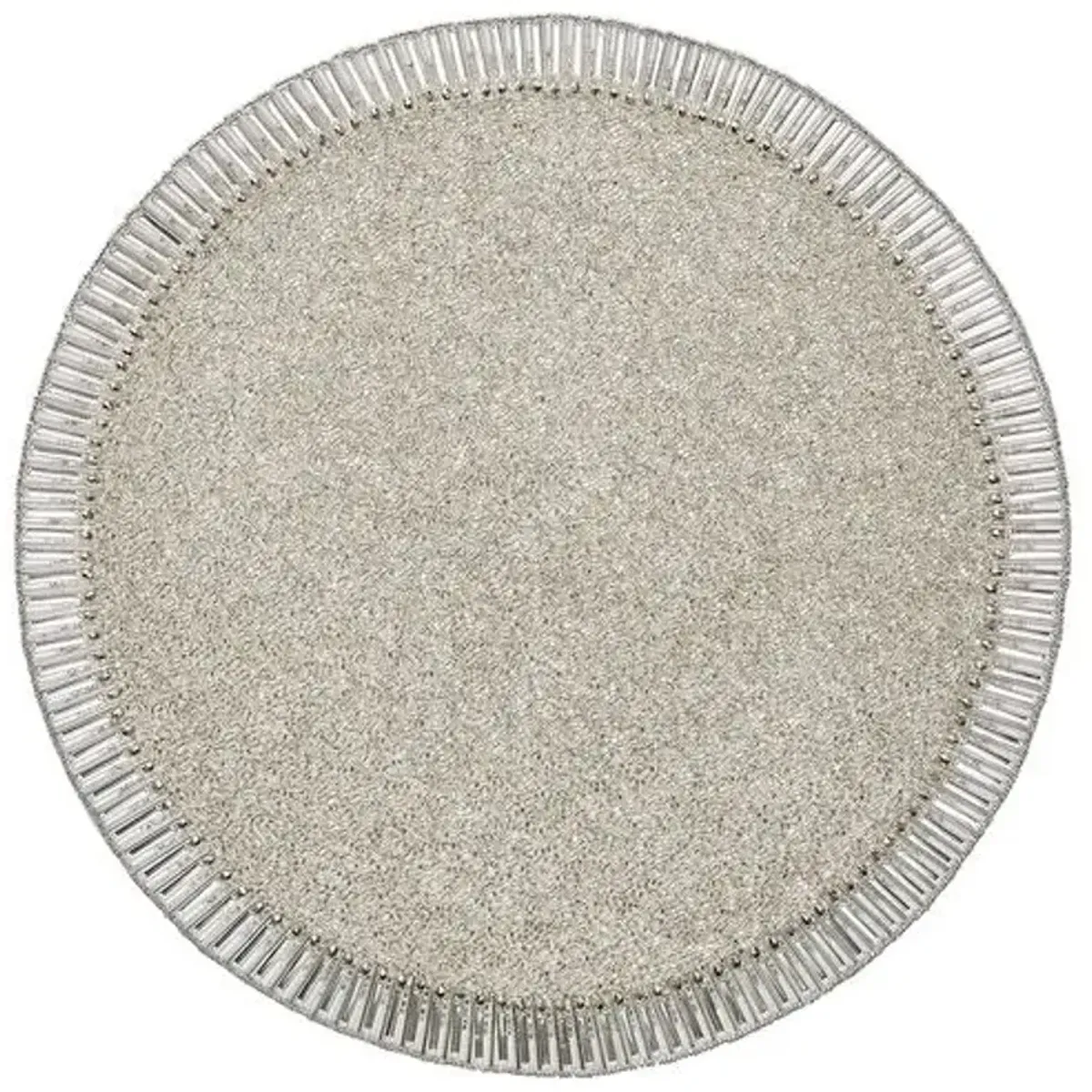 Set of 4 Bevel Placemats - Kim Seybert - Silver