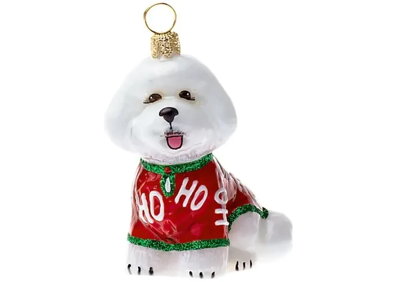 Bichon Frise in Christmas Pajamas - Multi