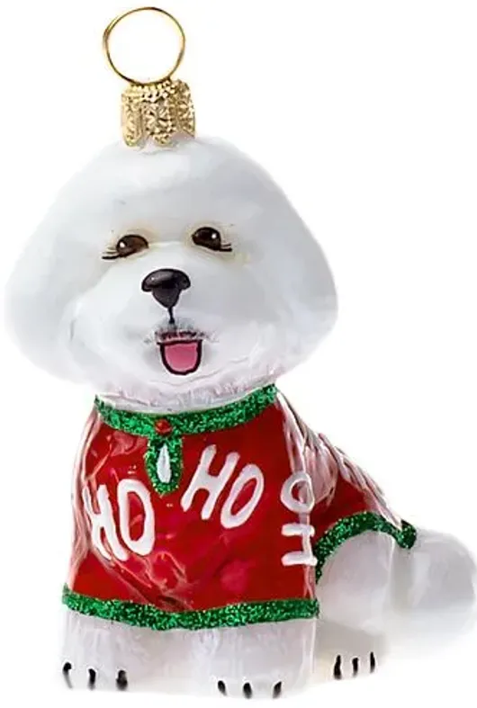 Bichon Frise in Christmas Pajamas - Multi