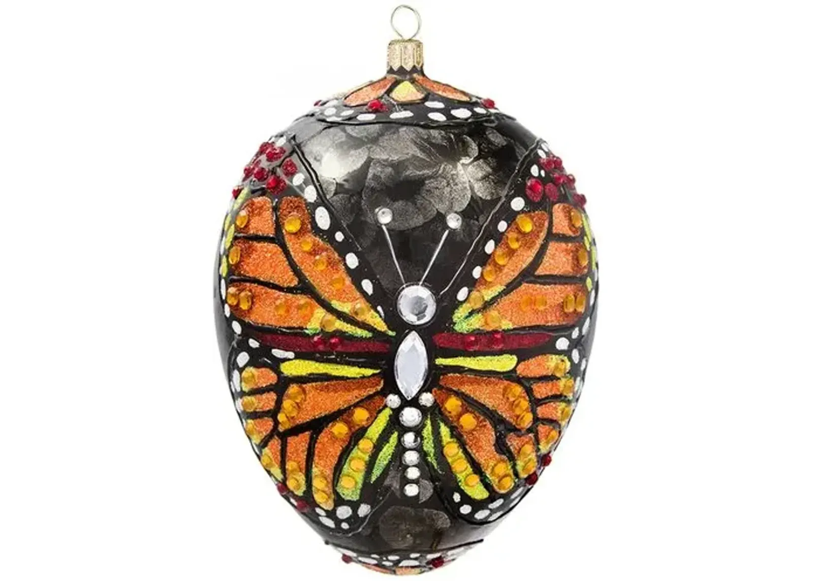 Monarch Butterfly Jeweled Egg - Multi