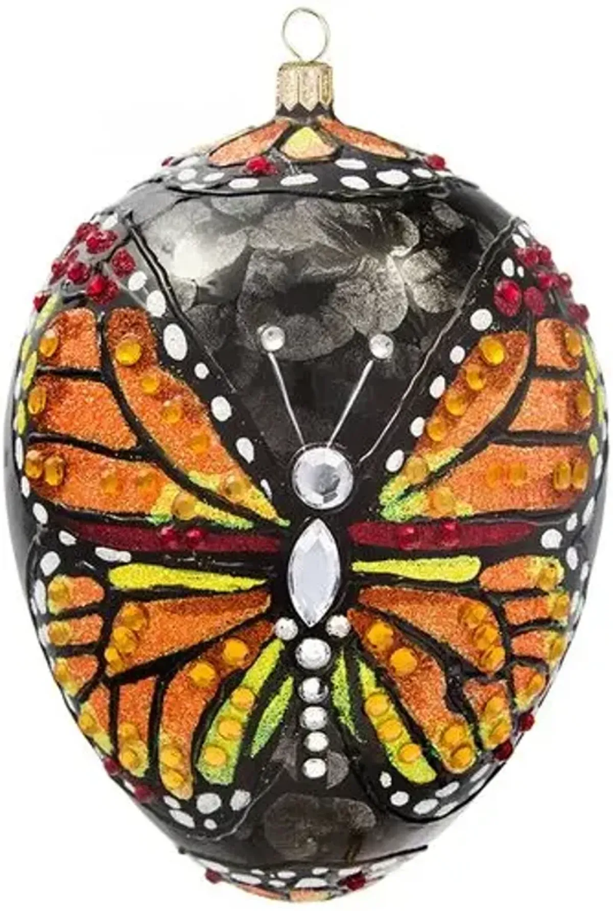 Monarch Butterfly Jeweled Egg - Multi