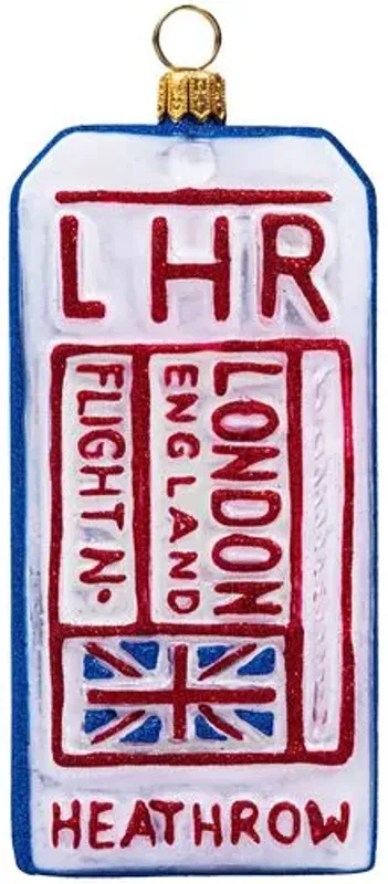 London Luggage Tag - Multi