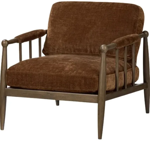 Warren Accent Chair, Altair Sienna Velvet