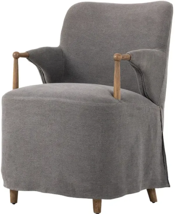Brently Linen Slipcover Dining Chair