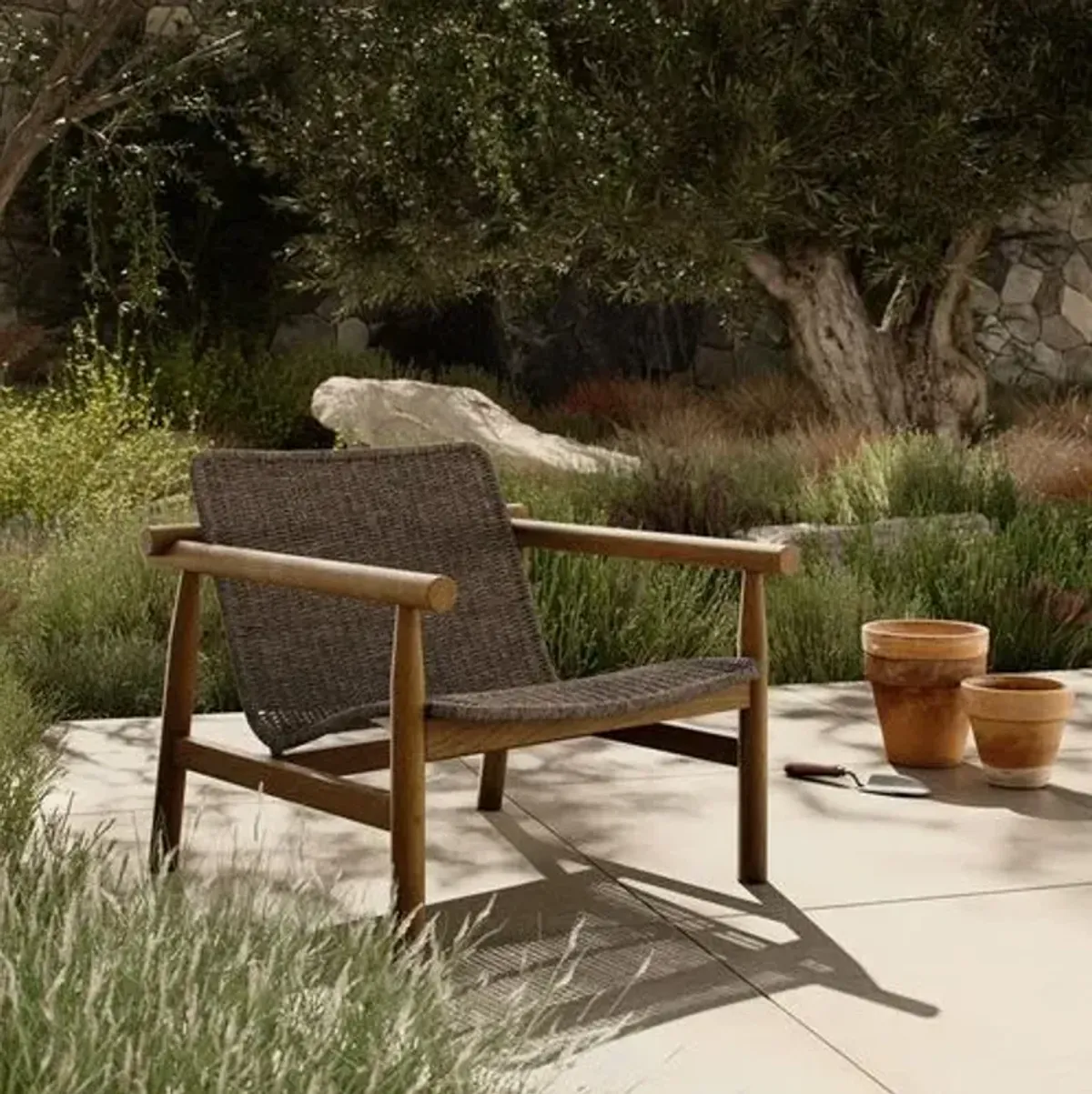 Dume Outdoor Chair - Amber Lewis x Four Hands - Brown