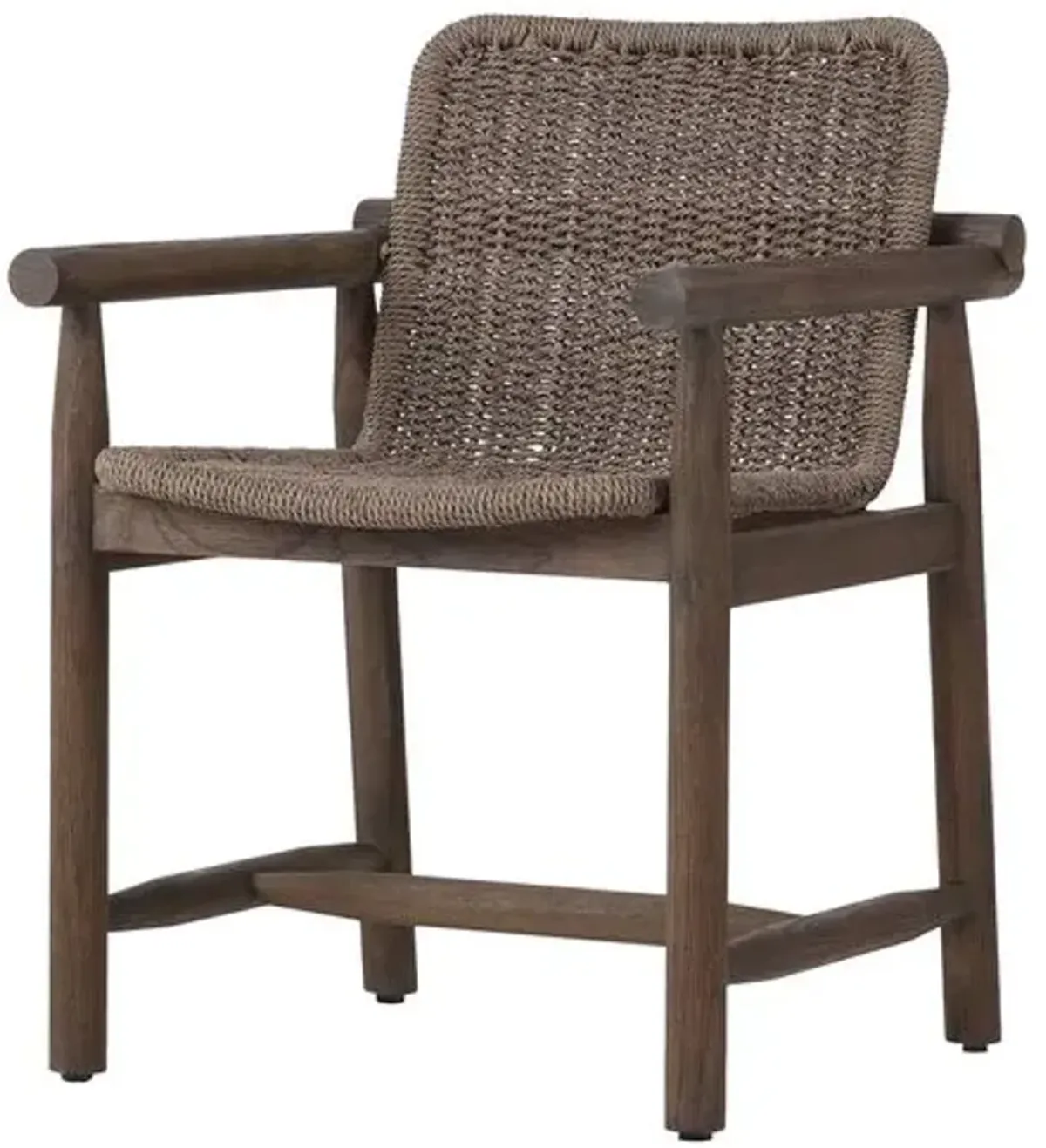 Dume Outdoor Dining Armchair - Amber Lewis x Four Hands - Brown