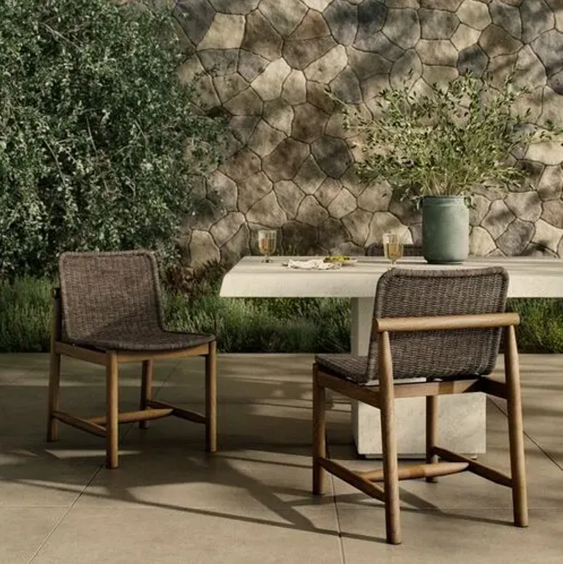 Dume Outdoor Dining Chair - Amber Lewis x Four Hands - Brown