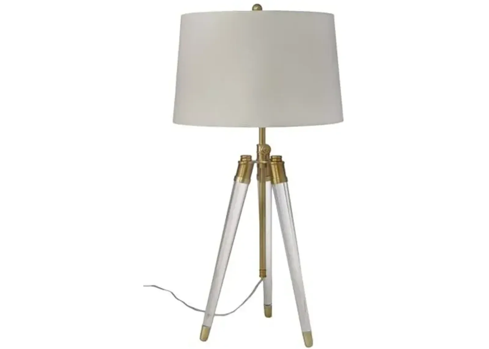 Brigitte Table Lamp - Natural Brass/Acrylic - Regina Andrew - Gold