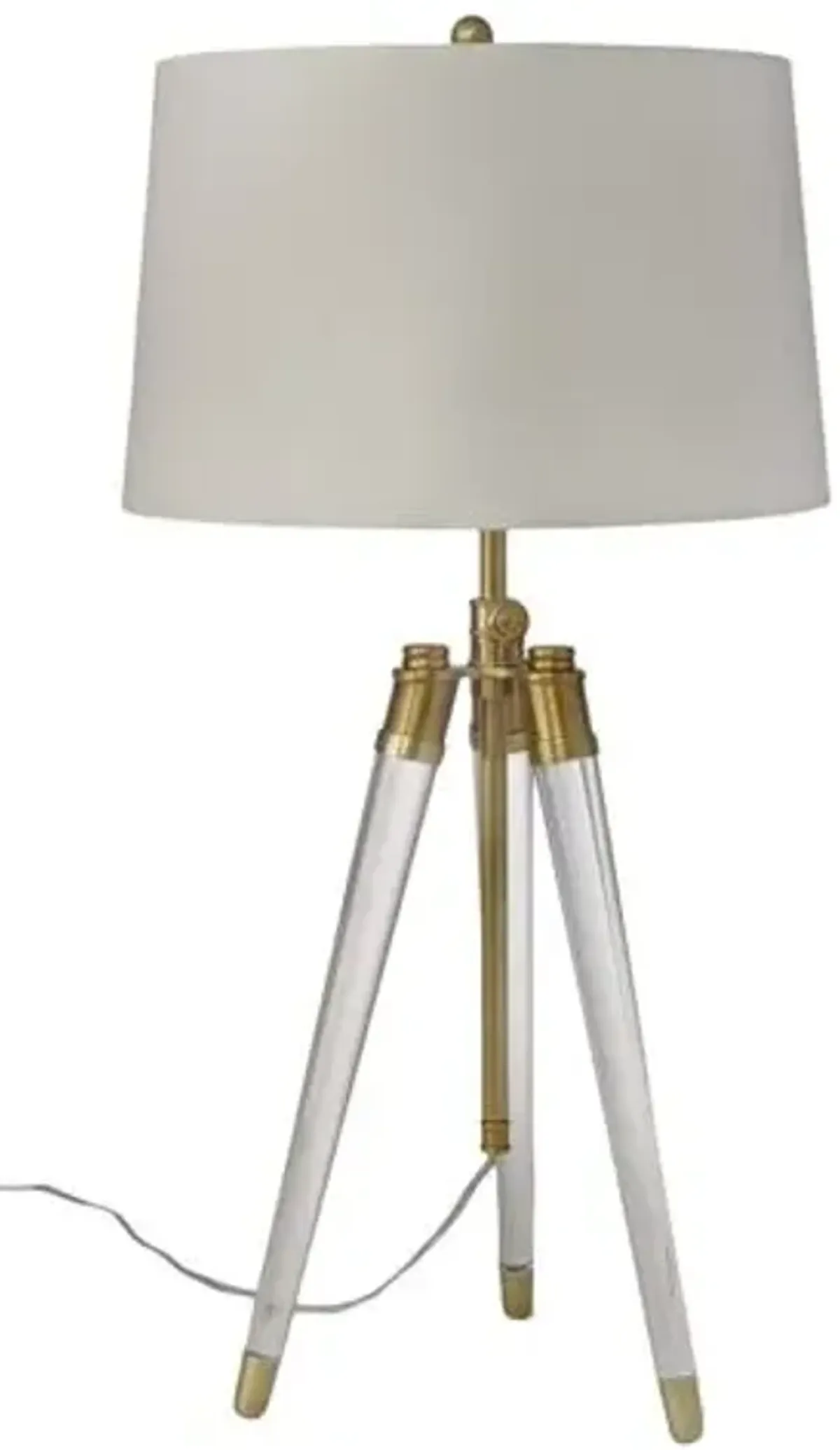 Brigitte Table Lamp - Natural Brass/Acrylic - Regina Andrew - Gold