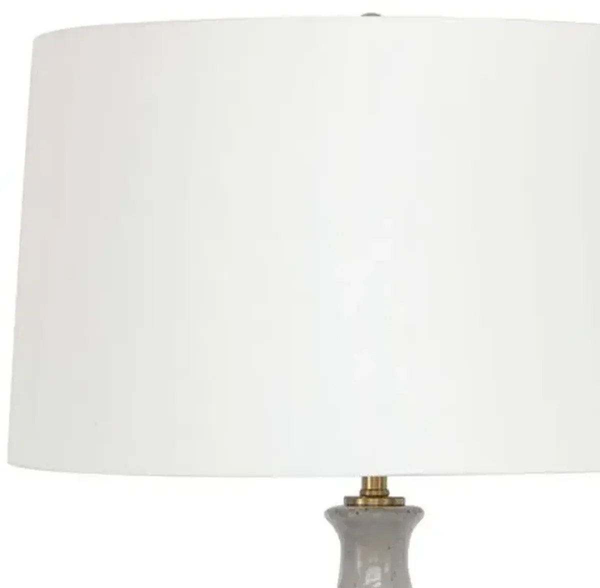 Glace Ceramic Table Lamp - White - Regina Andrew