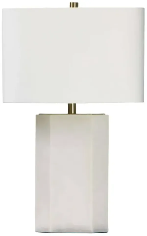 Grace Alabaster Table Lamp - Neutral - Regina Andrew - White