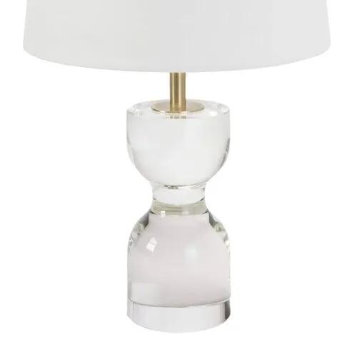 Joan Crystal Small Table Lamp - Clear - Regina Andrew