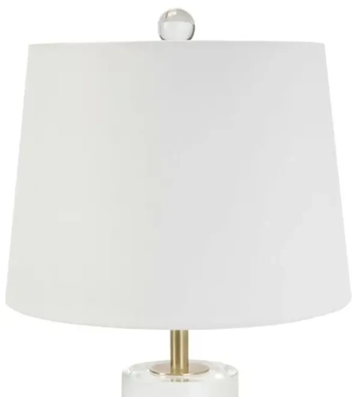 Joan Crystal Small Table Lamp - Clear - Regina Andrew