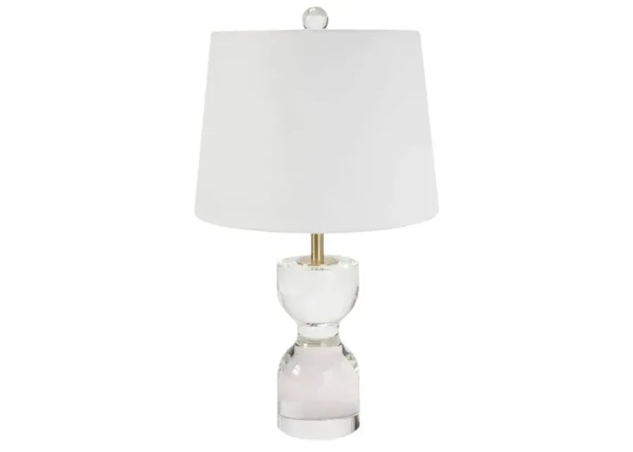 Joan Crystal Small Table Lamp - Clear - Regina Andrew