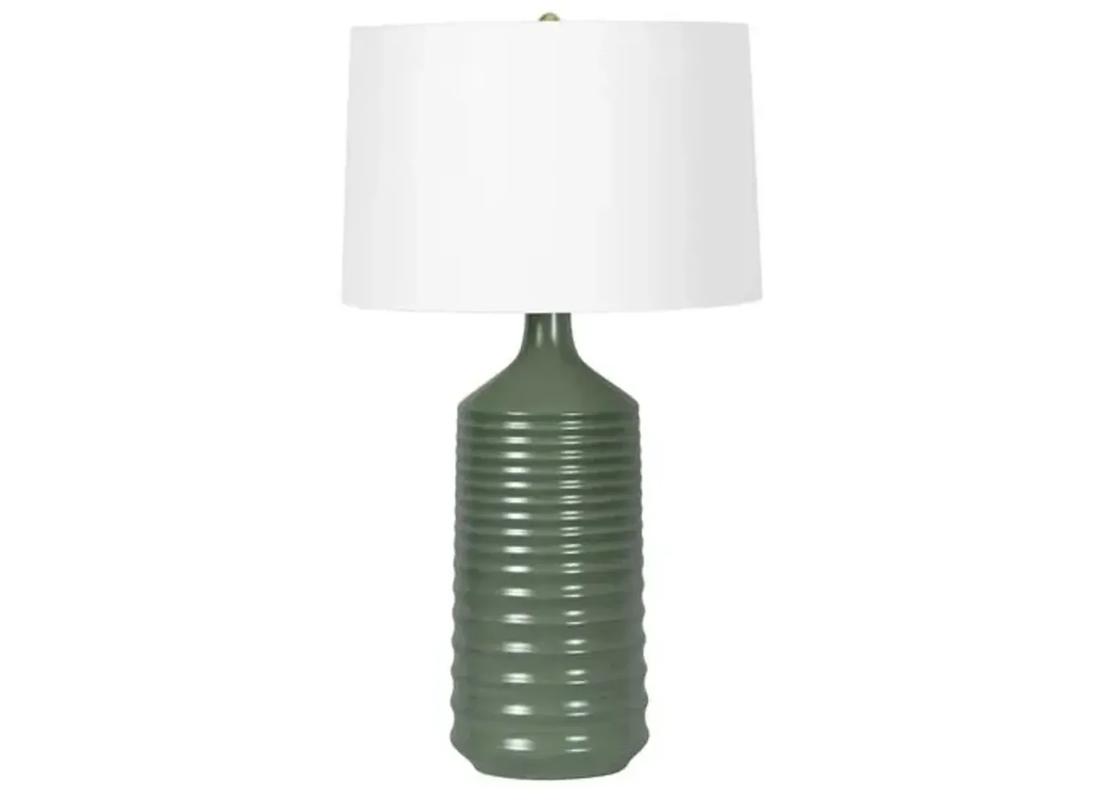 Temperance Ceramic Table Lamp - Olive - Regina Andrew - Green