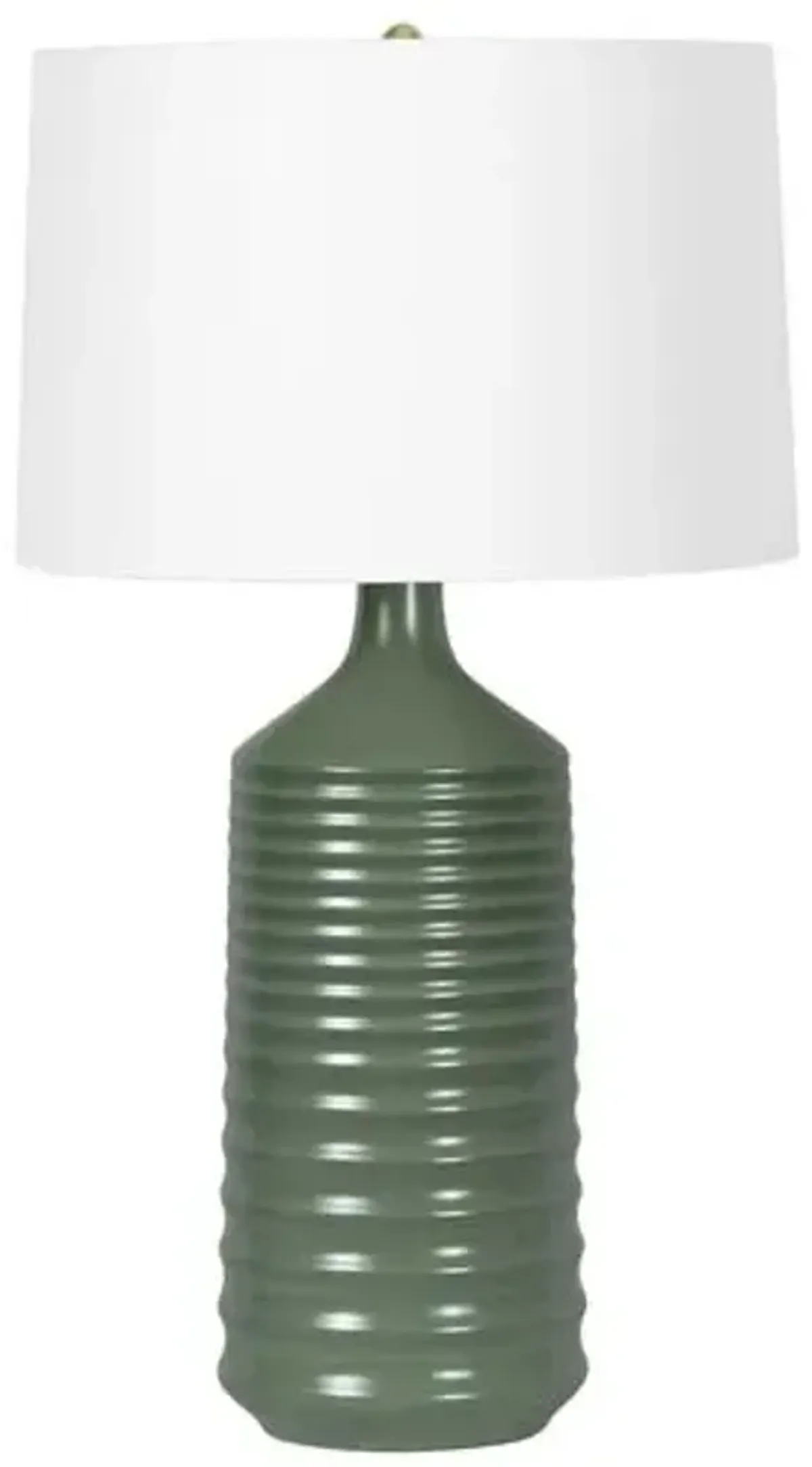 Temperance Ceramic Table Lamp - Olive - Regina Andrew - Green