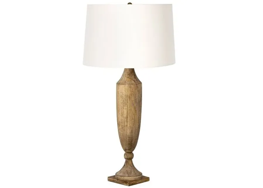 Southern Living Georgina Wood Table Lamp - Brown - Regina Andrew