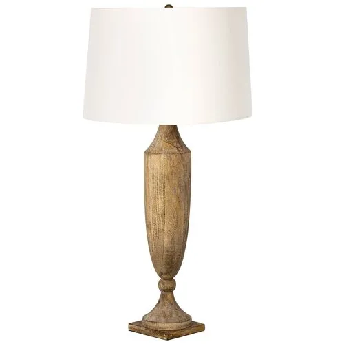 Southern Living Georgina Wood Table Lamp - Brown - Regina Andrew