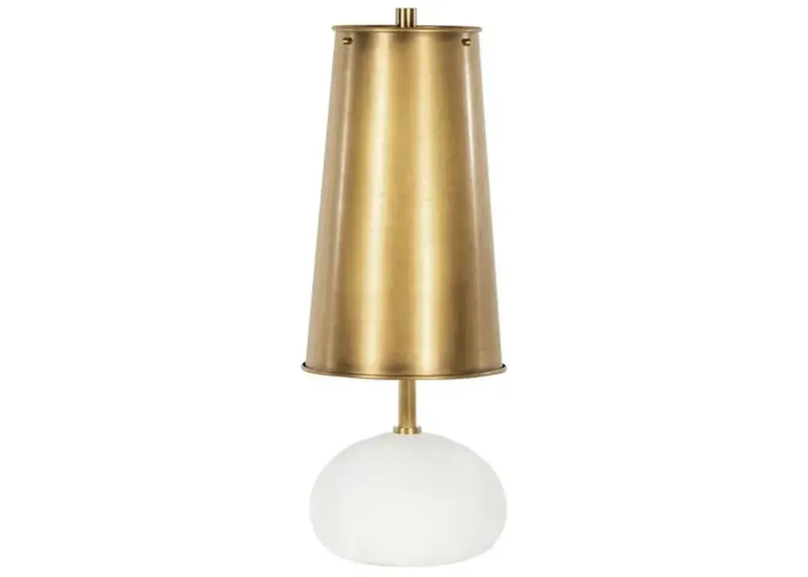 Southern Living Hattie Concrete Mini Table Lamp - Regina Andrew - White