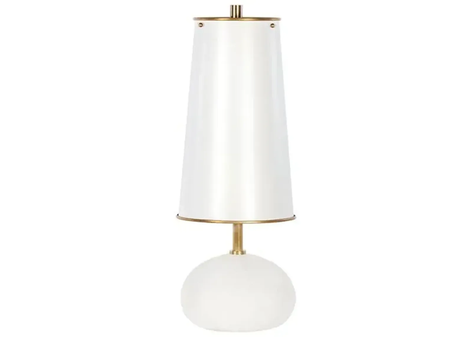 Southern Living Hattie Concrete Mini Table Lamp - Regina Andrew - White