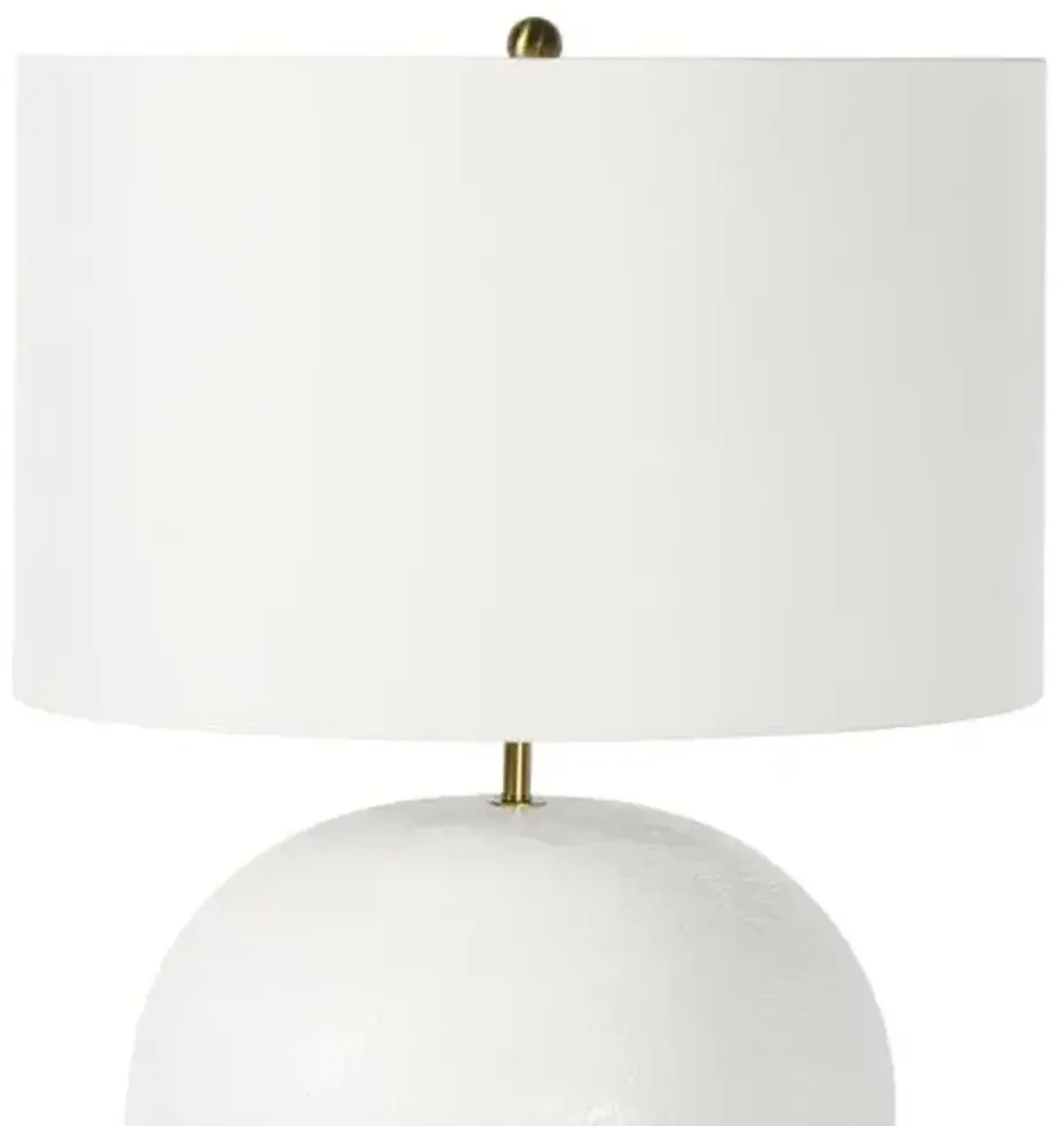 Southern Living Blanche Concrete Table Lamp - White - Regina Andrew