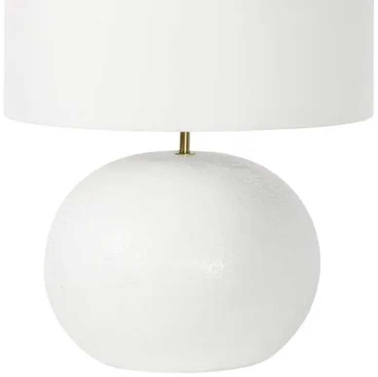 Southern Living Blanche Concrete Table Lamp - White - Regina Andrew