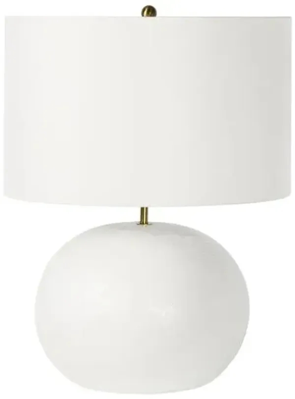 Blanche Concrete Table Lamp - White - Regina Andrew