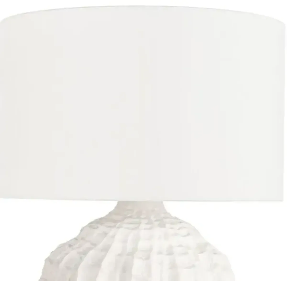 Caspian Ceramic Table Lamp - White - Regina Andrew