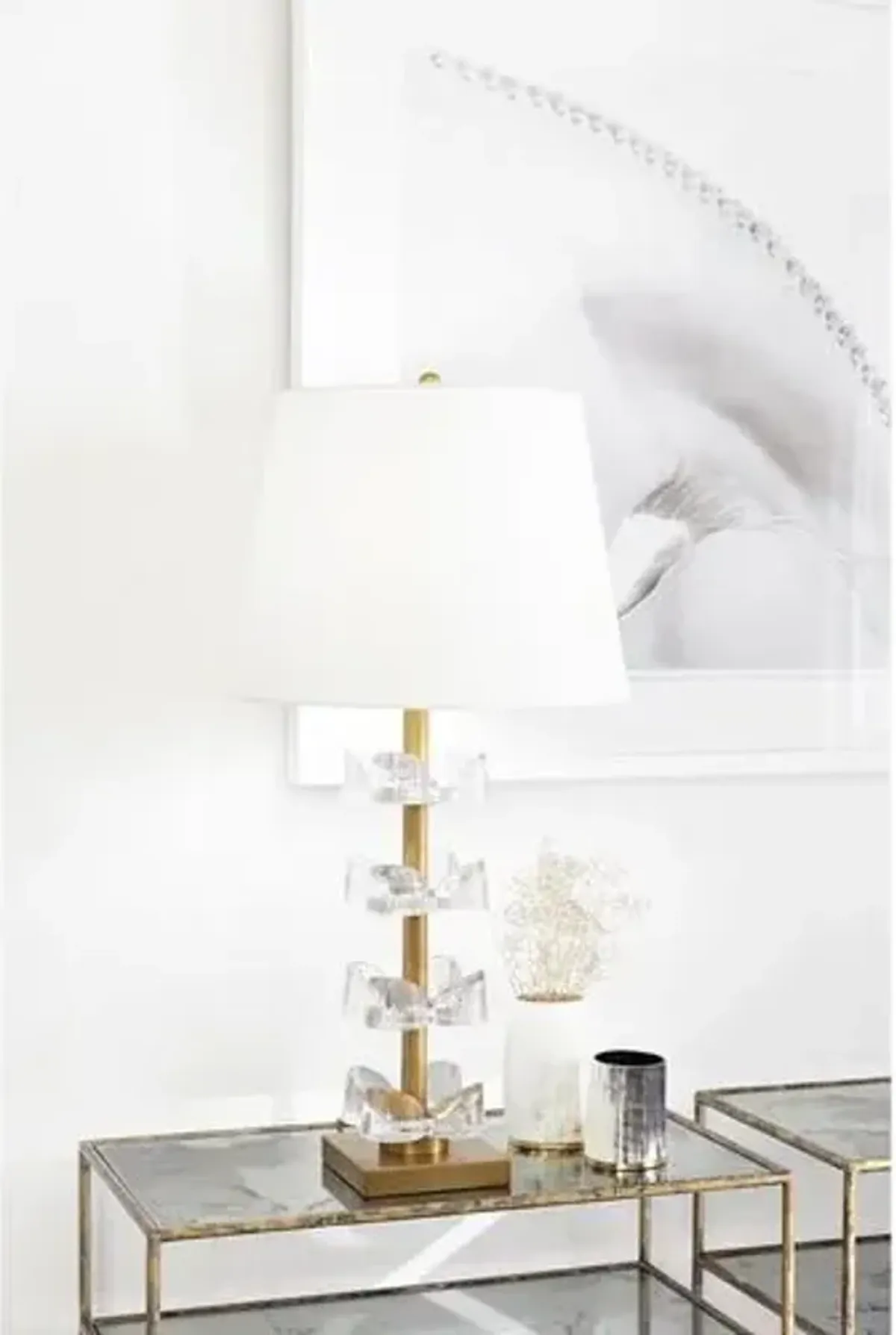 Bella Table Lamp - Natural Brass/Glass - Regina Andrew - Gold