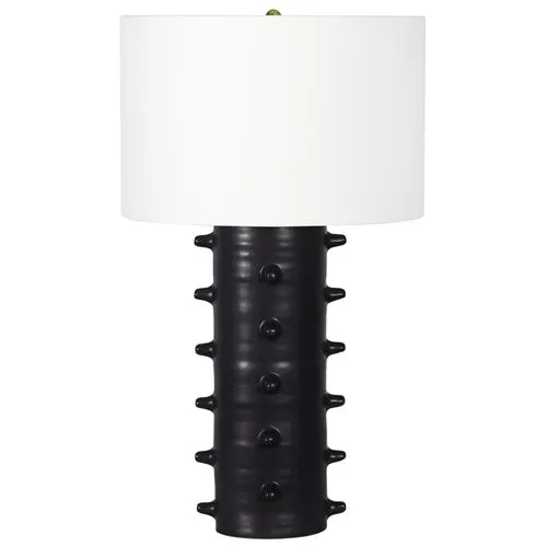 Spruce Ceramic Table Lamp - Black - Regina Andrew