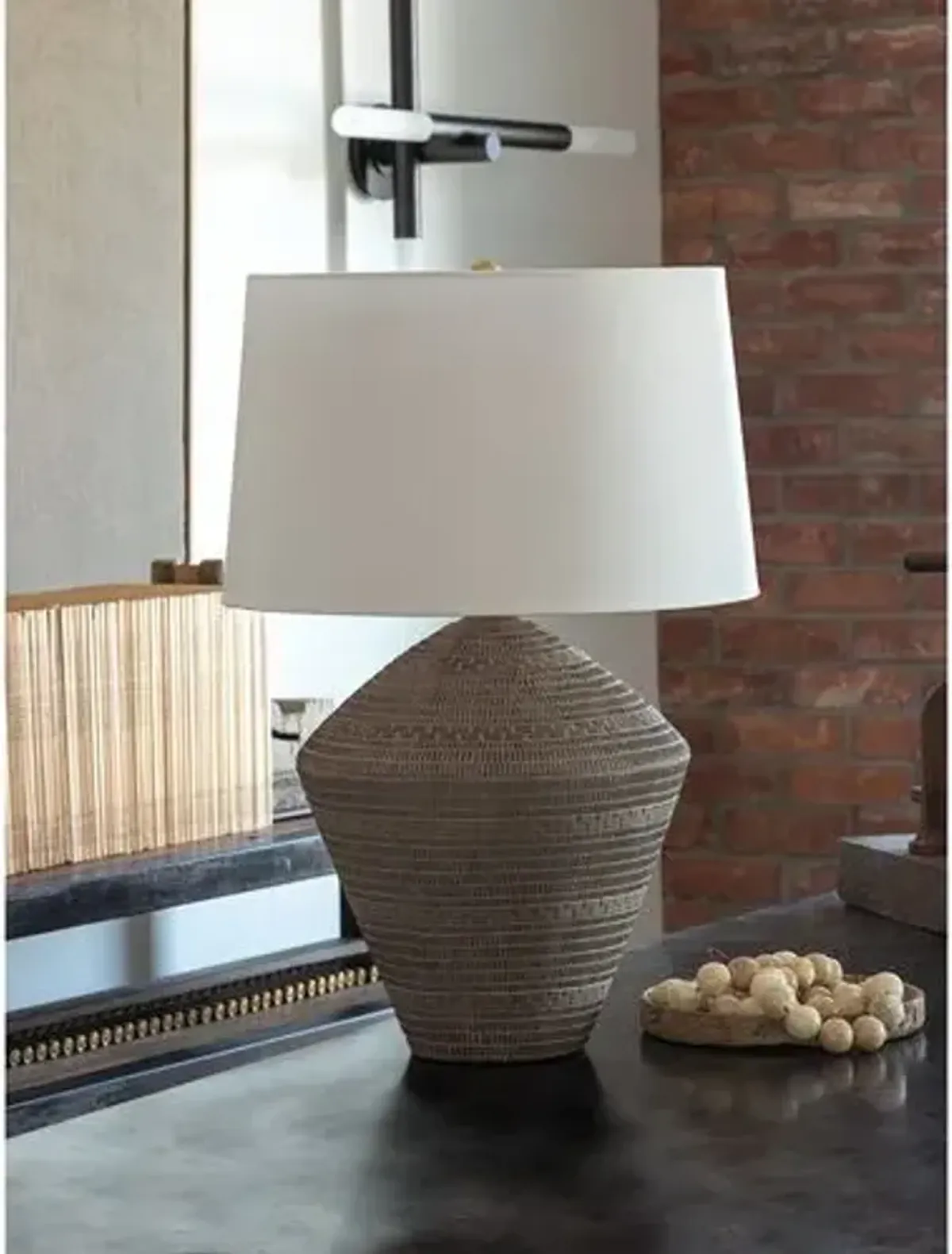 Soren Ceramic Table Lamp - Regina Andrew - Brown