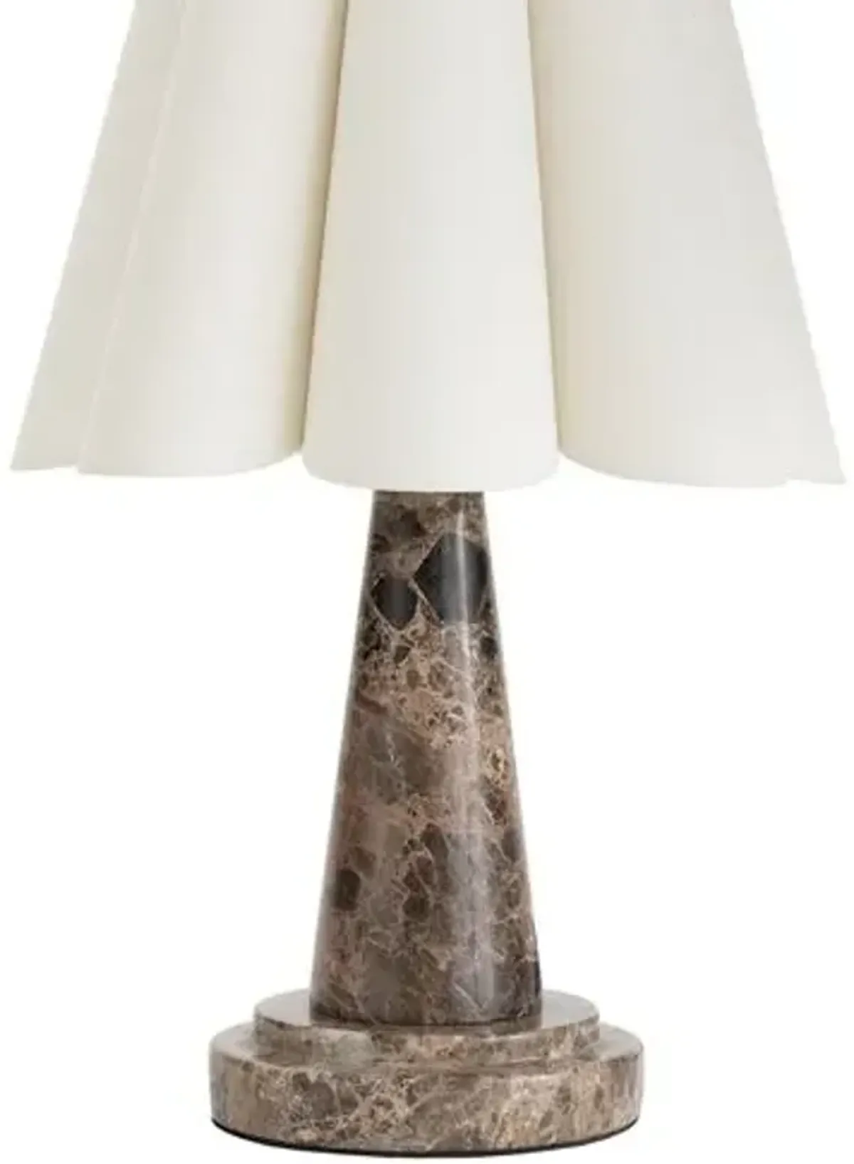 Segal Marble Mini Table Lamp - Regina Andrew - Brown