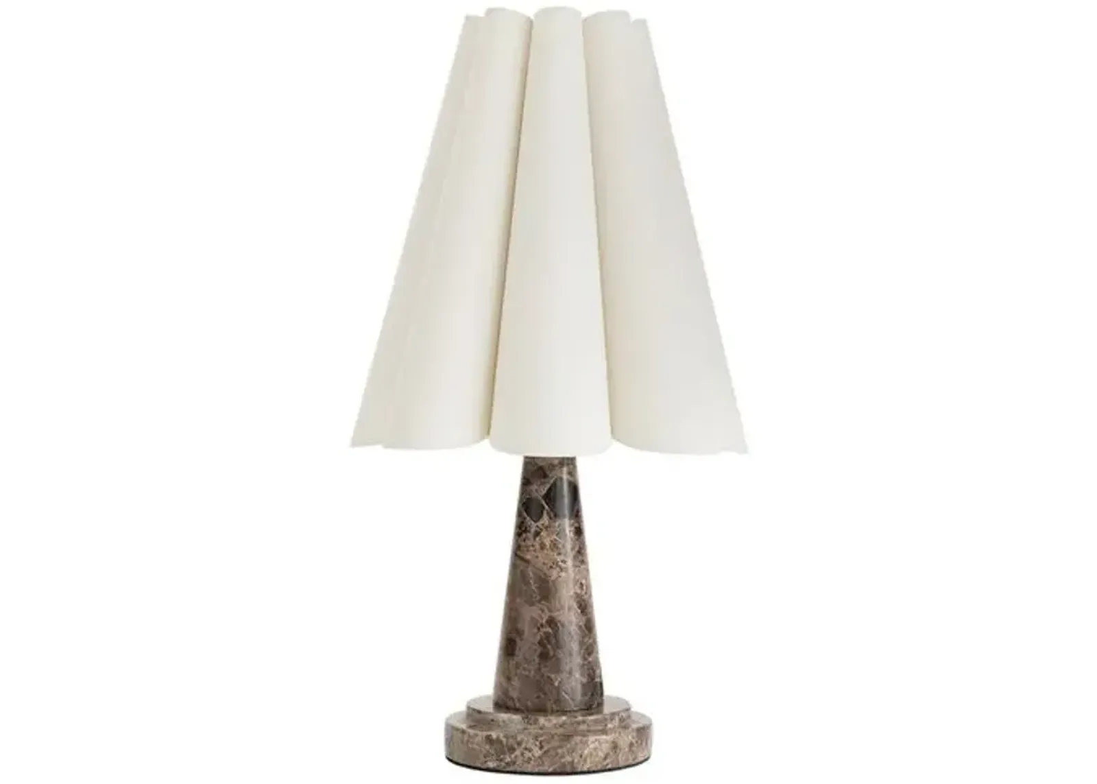 Segal Marble Mini Table Lamp - Regina Andrew - Brown