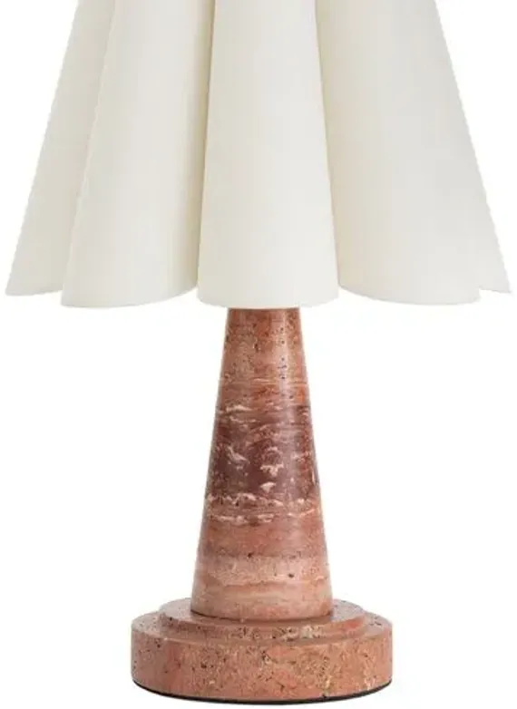 Segal Marble Mini Table Lamp - Regina Andrew - Red