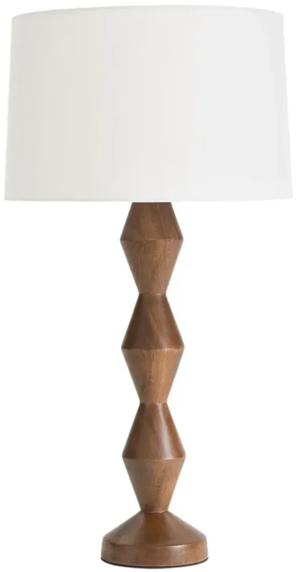 Crew Walnut Buffet Lamp - Regina Andrew - Brown